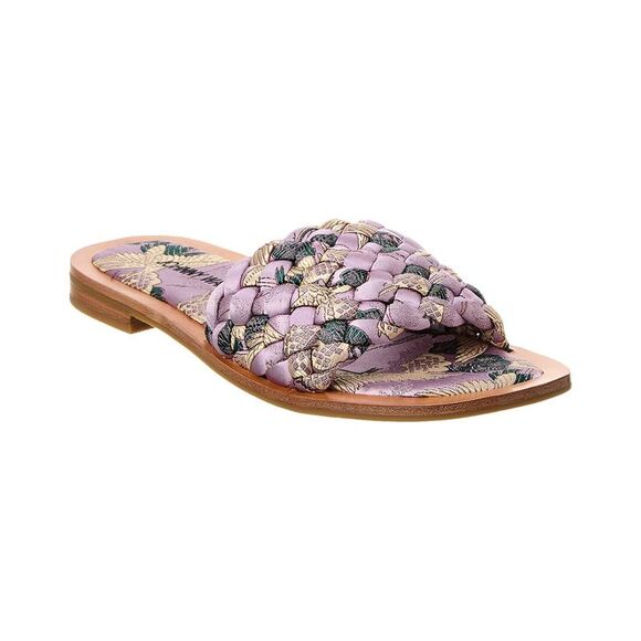 Johnny Was Shoes - Johnny Was Woven Crane Sandal, Purple